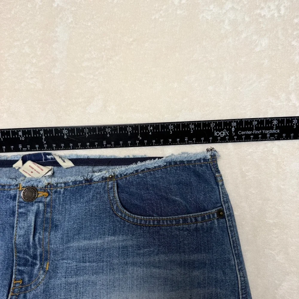Abercrombie Fitch Y2K Vintage Low Rise Demin Mini Skirt Size 8 100% Cotton